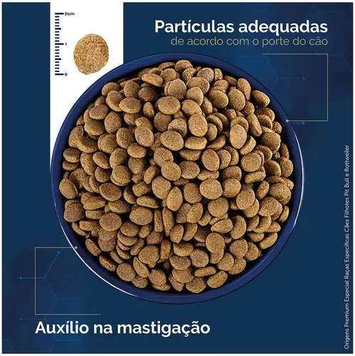 Ração Origens Cães Filhotes Raças Específicas Labrador e Golden Pitbull  e Rottweiler 15KG