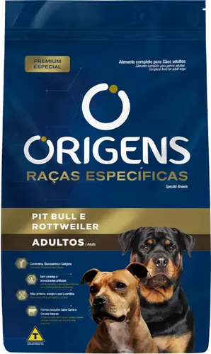 ORIGENS PIT BULL/ROTTWEILER ADULTO 15KG