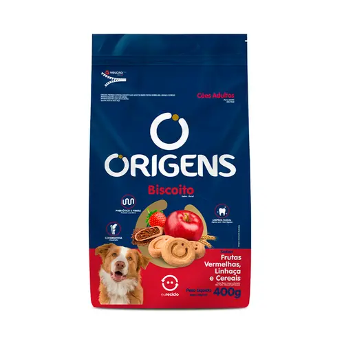 ORIGENS BISCOITO LINHAÇA 400G 400G