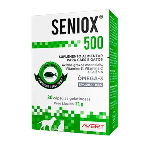 SENIOX 500MG C/ 30 30 CÁPSULAS