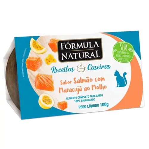 FORMULA NATURAL RECEITA CASEIRA GATOS SALMÃO 100G 100G