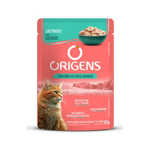 ORIGENS SACHE GATO CASTRADO SALMÃO 85G