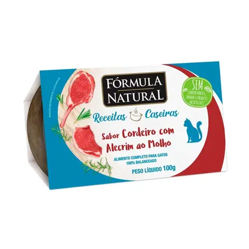 FORMULA NATURAL RECEITA CASEIRA GATOS CORDEIRO 100G 100G
