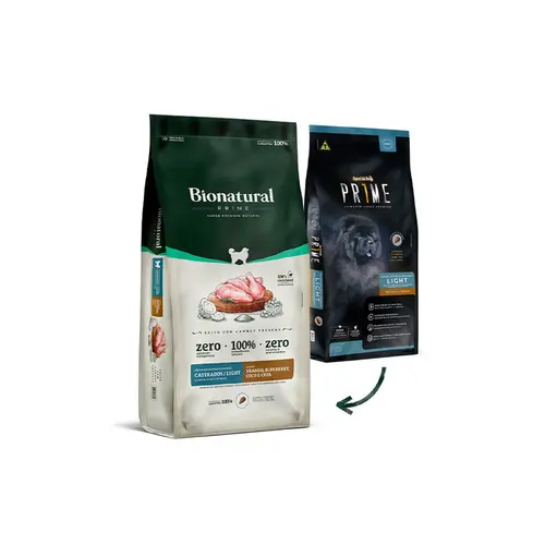 BIONATURAL RAÇAS MEDIAS E GRANDES FRANGO CADASTRADOS/LIGHT 15KG