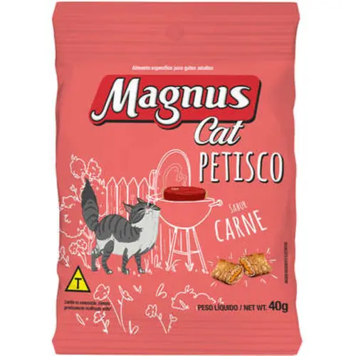 Petisco Magnus Gatos Adultos Sabor Carne
