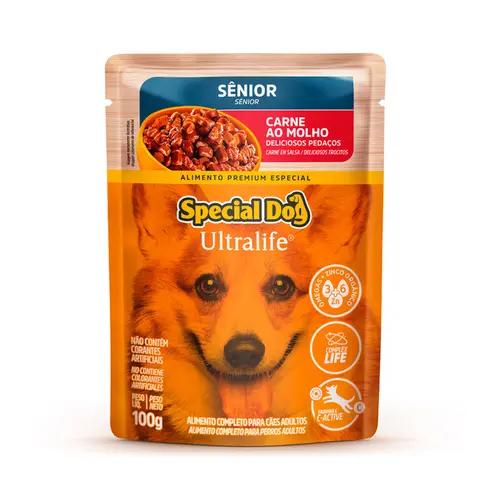 SPECIAL DOG ULTRALIFE SACHE SENIOR CARNE 100G