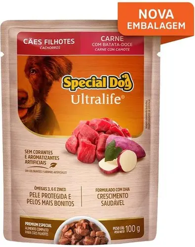 SPECIAL DOG ULTRALIFE SACHE FILHOTE CARNE 100G
