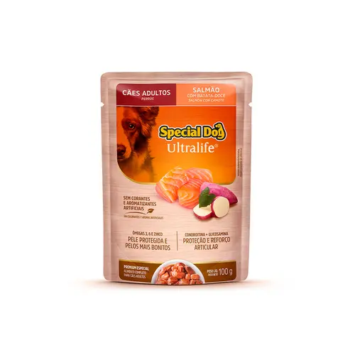 SPECIAL DOG ULTRALIFE SACHE SALMÃO 100G