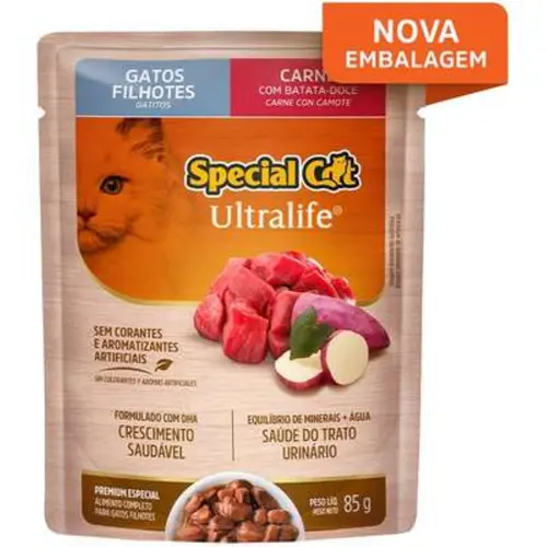 SPECIAL CAT ULTRALIFE SACHÊ FILHOTE CARNE 85G