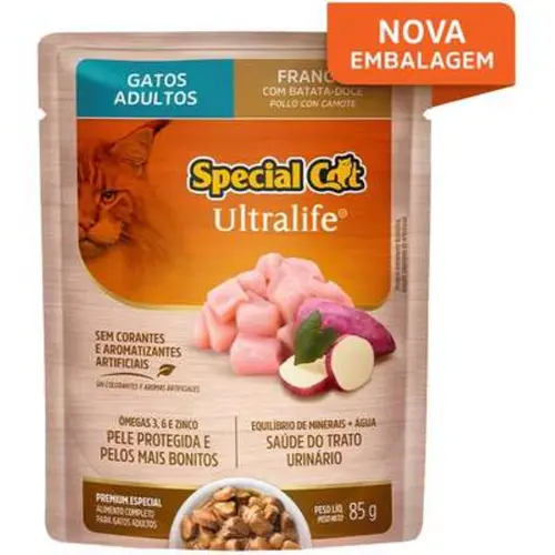 SPECIAL CAT ULTRALIFE SACHÊ ADULTO FRANGO 85G