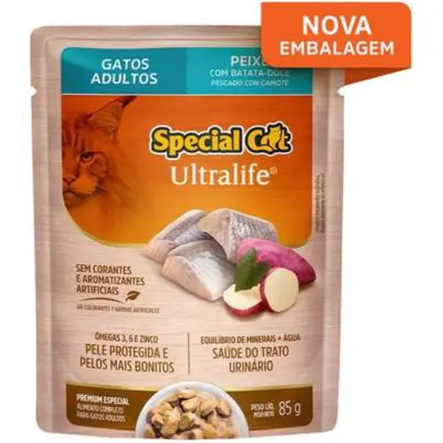 SPECIAL CAT ULTRALIFE SACHÊ ADULTO PEIXE 85G