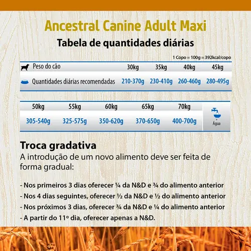 N&D ANCESTRAL CANINE CORDEIRO MAXI 10,1KG