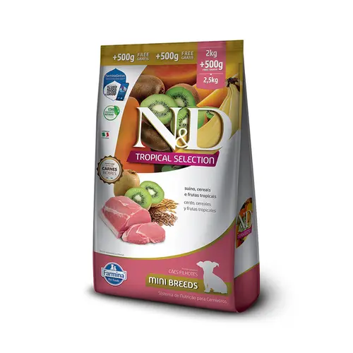 N&D TROPICAL SELECTION CANINE SUINO PUPPY MINI 2KG + 500G 2,5KG