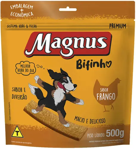 Petisco Magnus Bifinho para Cães Sabor Frango 60G