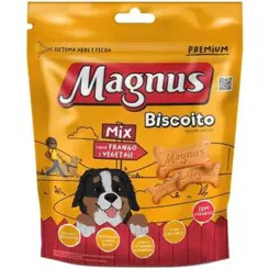 Biscoito Magnus para Cães Adultos Sabor Frango e Vegetais 500G