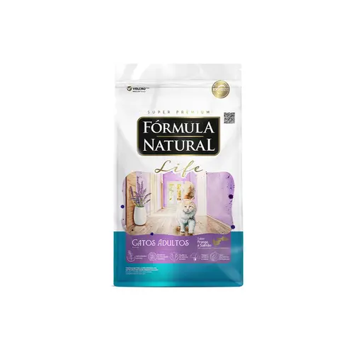 FORMULA NATURAL LIFE GATO ADULTO FRANGO E SALMAO 1KG