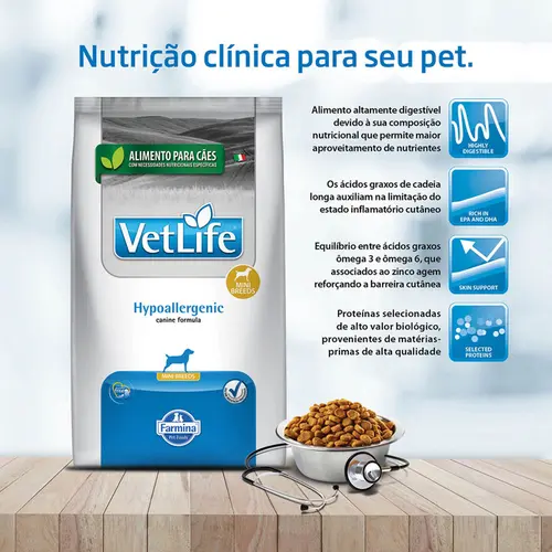 VET LIFE CANINE HYPOALLERGENIC MINI 2KG