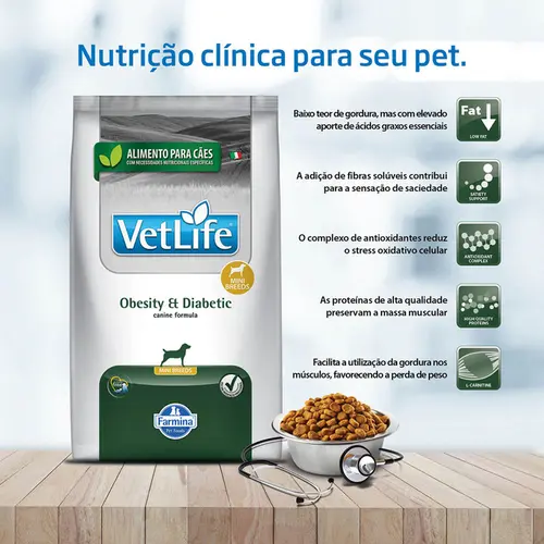 VET LIFE CANINE OBESITY/DIABETIC MINI
