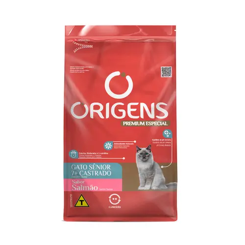 ORIGENS GATO CASTRADO SENIOR SALMÃO