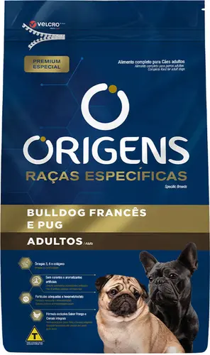 ORIGENS BULDOG F/PUG ADULTO