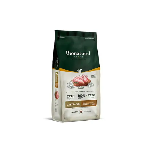 BIONATURAL GATOS CASTRADOS FRANGO 7,5KG
