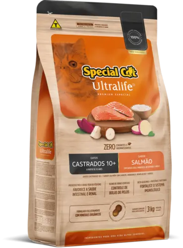 SPECIAL CAT ULTRALIFE CASTRADOS 10+ SALMÃO