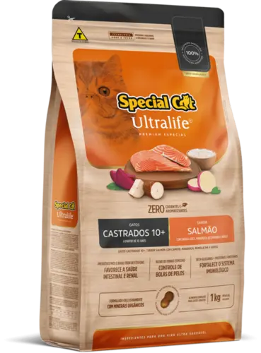 SPECIAL CAT ULTRALIFE CASTRADOS 10+ SALMÃO