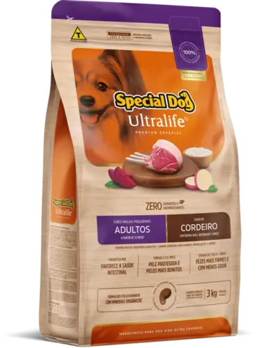 SPECIAL DOG ULTRALIFE RAÇAS PEQUENAS CORDEIRO ADULTO