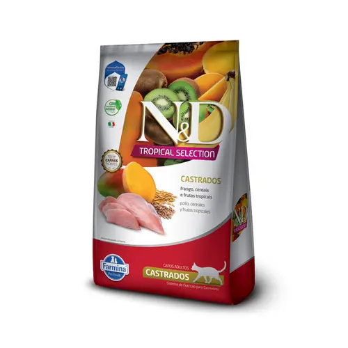 N&D TROPICAL SELECTION FELINE CASTRADO FRANGO