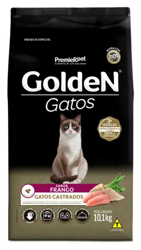 GOLDEN GATOS CASTRADO FRANGO