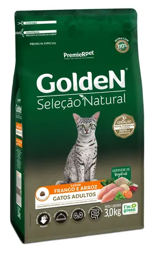 GOLDEN GATOS SELEÇÃO NATURAL ADULTO