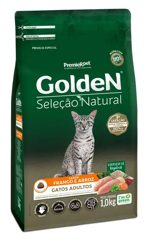 GOLDEN GATOS SELEÇÃO NATURAL ADULTO