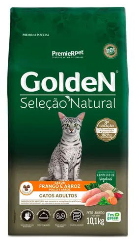 GOLDEN GATOS SELEÇÃO NATURAL ADULTO