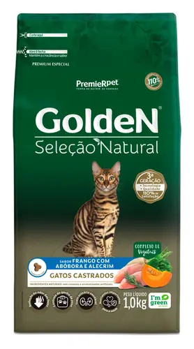 GOLDEN GATOS SELEÇÃO NATURAL ABOBORA CASTRADOS