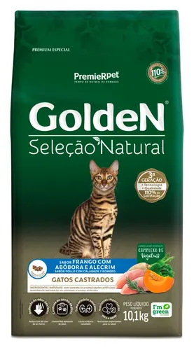 GOLDEN GATOS SELEÇÃO NATURAL ABOBORA CASTRADOS