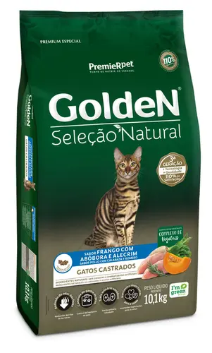 GOLDEN GATOS SELEÇÃO NATURAL ABOBORA CASTRADOS