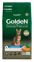 GOLDEN GATOS SELEÇÃO NATURAL ABOBORA CASTRADOS 3KG