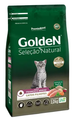 GOLDEN GATOS SELEÇÃO NATURAL FILHOTE 3KG