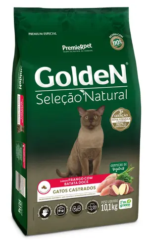 GOLDEN GATOS SELEÇÃO NATURAL BATATA DOCE CASTRADOS