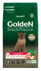 GOLDEN GATOS SELEÇÃO NATURAL BATATA DOCE CASTRADOS 3KG