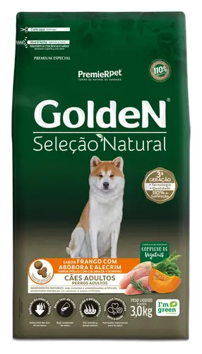 GOLDEN SELEÇÃO NATURAL ADULTO ABOBORA