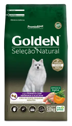 GOLDEN SELEÇÃO NATURAL ADULTO ABOBORA MINIBITS