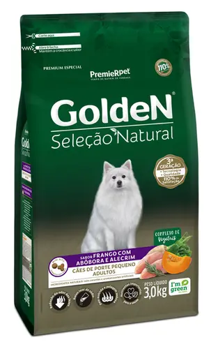 GOLDEN SELEÇÃO NATURAL ADULTO ABOBORA MINIBITS