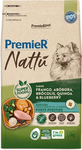 PREMIER NATTU RAÇAS PEQUENAS ADULTO ABOBORA
