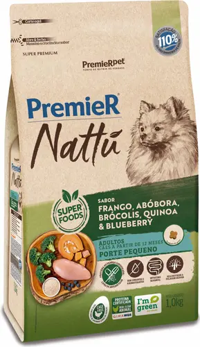 PREMIER NATTU RAÇAS PEQUENAS ADULTO ABOBORA