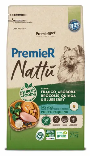 PREMIER NATTU RAÇAS PEQUENAS ADULTO ABOBORA