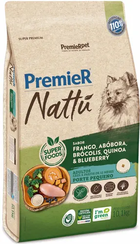PREMIER NATTU RAÇAS PEQUENAS ADULTO ABOBORA