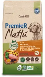 PREMIER NATTU ADULTO MANDIOQUINHA 12KG