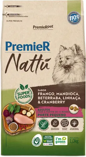 PREMIER NATTU RAÇAS PEQUENAS ADULTO MANDIOCA