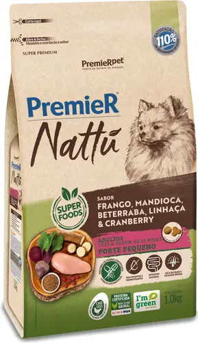 PREMIER NATTU RAÇAS PEQUENAS ADULTO MANDIOCA